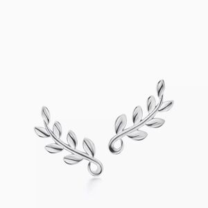 Tiffany & Co. Silver Leaf Earrings